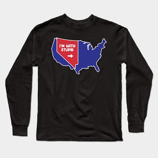 Nevada State US Design for patriotic Nevadans Long Sleeve T-Shirt by c1337s